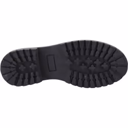 ) Hush Puppies Aubrey Leather Girls's Black Derby Shoes - Black, 11 (Adults'