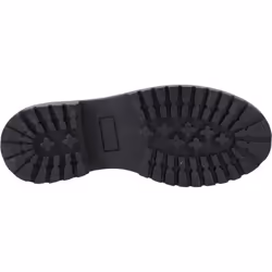 ) Hush Puppies Aubrey Leather Girls's Black Derby Shoes - Black, 6 (Adults'