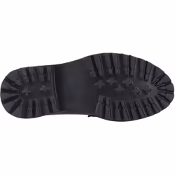 ) Hush Puppies Grazia Leather Girls's Black Loafers - Black, 6 (Adults'