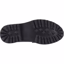 ) Hush Puppies Grazia Leather Girls's Black Loafers - Black, 3 (Adults'
