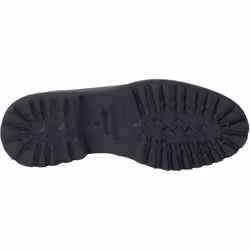 ) Hush Puppies Grazia Leather Girls's Black Loafers - Black, 3 (Adults'