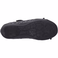 ) Hush Puppies Lottie Leather Girls's Black Ballet Flats - Black, 13 (Adults'