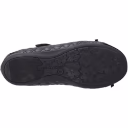 ) Hush Puppies Lottie Leather Girls's Black Ballet Flats - Black, 4 (Adults'