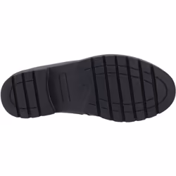 ) Hush Puppies Lucy Leather Girls's Black Boat Shoes - Black, 12 (Adults'