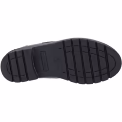 ) Hush Puppies Lucy Leather Girls's Black Boat Shoes - Black, 3 (Adults'