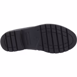 ) Hush Puppies Lucy Leather Girls's Black Boat Shoes - Black, 5 (Adults'