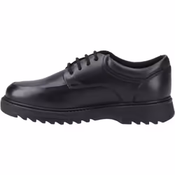 ) Hush Puppies Romeo Leather Boys's Black Shoes - Black, 12 (Adults'