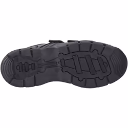 ) Hush Puppies Tristen Leather Boys's Black Loafers - Black, 3 (Adults'