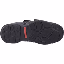 ) Hush Puppies Vance Leather Boys's Black Loafers - Black, 2 (Adults'