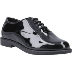 ) Hush Puppies Nellie Patent Leather Girls's Black Oxford Shoes - Black, 9 (Adults'