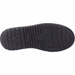 ) Hush Puppies Sergio Leather Boys's Black Loafers - Black, 1 (Adults'