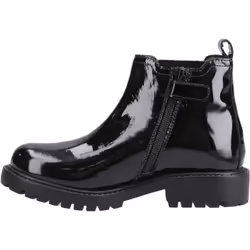 ) Hush Puppies Ariella Chelsea Leather Girls's Black Boots - Black, 12 (Adults'