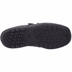 ) Hush Puppies Maddox Touch Fastening Leather Boys's Black Shoes - Black, 8 (Adults'