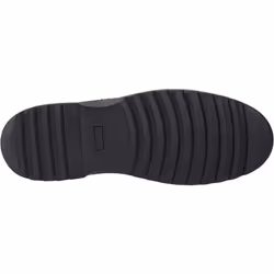) Hush Puppies Rocco Loafer Leather Boys's Black Loafers - Black, 6 (Adults'