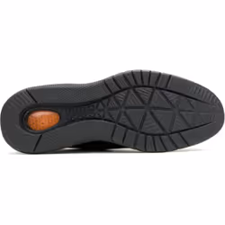 ) Hush Puppies Advance Leather Men's Black/Black Lace-Up Shoes - Black, 7 (Adults'