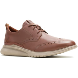 ) Hush Puppies Advance Leather Men's Cappucino Lace-Up Shoes - Brown, 12 (Adults'