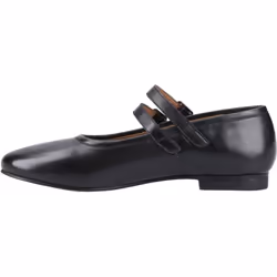 ) Hush Puppies Nancy Mary Jane Leather Women's Black Leather Shoes - Black, 8 (Adults'