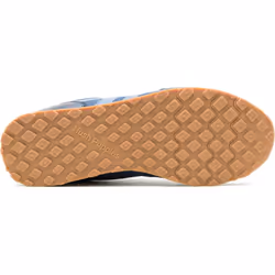 ) Hush Puppies Seventy8 Leather Men's Blue Trainers - Blue, 8 (Adults'