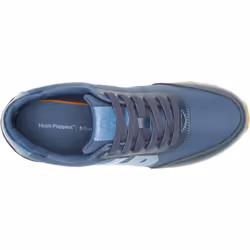 ) Hush Puppies Seventy8 Leather Men's Blue Trainers - Blue, 8 (Adults'