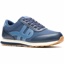 ) Hush Puppies Seventy8 Leather Men's Blue Trainers - Blue, 10 (Adults'