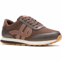 ) Hush Puppies Seventy8 Leather Men's Brown Trainers - Brown, 6 (Adults'