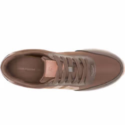 ) Hush Puppies Seventy8 Leather Men's Brown Trainers - Brown, 6 (Adults'