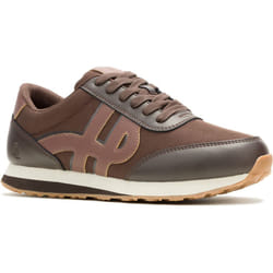 ) Hush Puppies Seventy8 Leather Men's Brown Trainers - Brown, 7 (Adults'