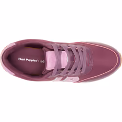 ) Hush Puppies Seventy8 Leather Women's Fig Trainers - Purple, 5 (Adults'
