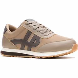 ) Hush Puppies Seventy8 Leather Men's Fossil Trainers - Brown, 6 (Adults'