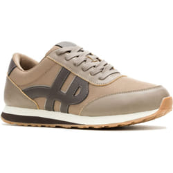 ) Hush Puppies Seventy8 Leather Men's Fossil Trainers - Brown, 6 (Adults'