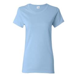 Gildan Heavy Cotton Womens T-Shirt - XL, Light Blue