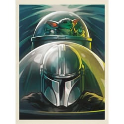 Star Wars: The Mandalorian N-1 Starfighter Framed Canvas Print
