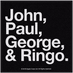 The Beatles John Paul George & Ringo Woven Patch