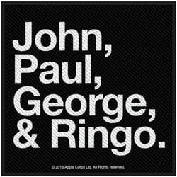 The Beatles John Paul George & Ringo Woven Patch