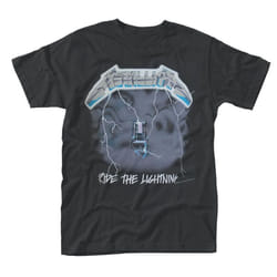 Metallica Unisex Adult Ride The Lightning T-Shirt - M, Black