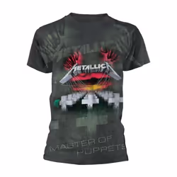 Metallica Unisex Adult Master Of Puppets T-Shirt - S, Grey