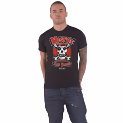 Misfits Unisex Adult Biker Design T-Shirt - S, Black