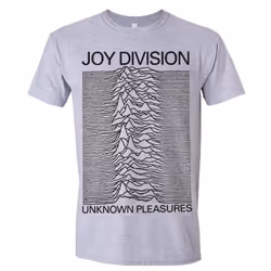 Joy Division Unisex Adult Unknown Pleasures T-Shirt - S, Grey