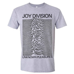 Joy Division Unisex Adult Unknown Pleasures T-Shirt - S, Grey