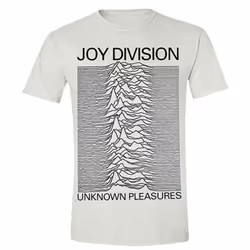 Joy Division Unisex Adult Unknown Pleasures T-Shirt - XL, White