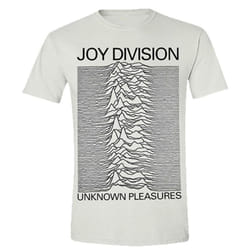 Joy Division Unisex Adult Unknown Pleasures T-Shirt - XL, White
