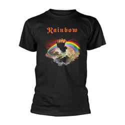 Rainbow Unisex Adult Rising Distressed Regular T-Shirt - S, Black