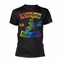 Rainbow Unisex Adult Long Live Rock N Roll T-Shirt - XXL, Black