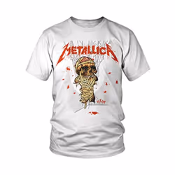 Metallica Unisex Adult One Landmine T-Shirt - S, White