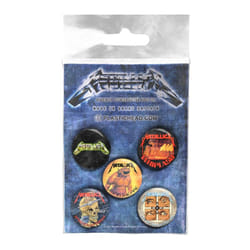 Metallica The Singles Logo Badge Set (Pack of 5)