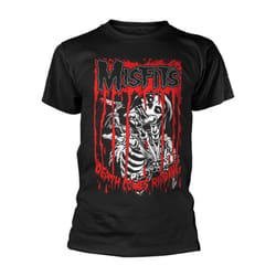 Misfits Unisex Adult Death Comes Ripping T-Shirt - XL, Black