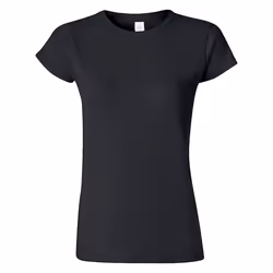 Gildan Womens/Ladies Softstyle Midweight T-Shirt - L, Pitch Black