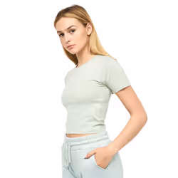 Juice Womens/Ladies Tilly Crop T-Shirt - L, Sage