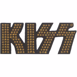 Kiss Logo Studded Iron On Patch