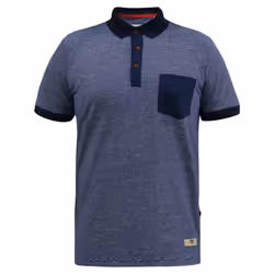 Duke Mens Oxley D555 Kingsize Fine Stripe Polo Shirt - 6XL, Navy